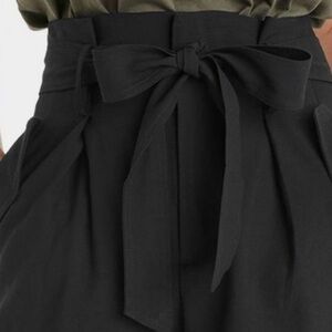 a new day Black High Waist Women's Shorts with Bow.